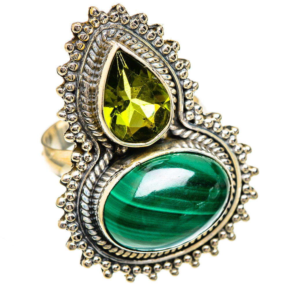 Malachite Rings handcrafted by Anasilvercos - RING125104 - Photo 2