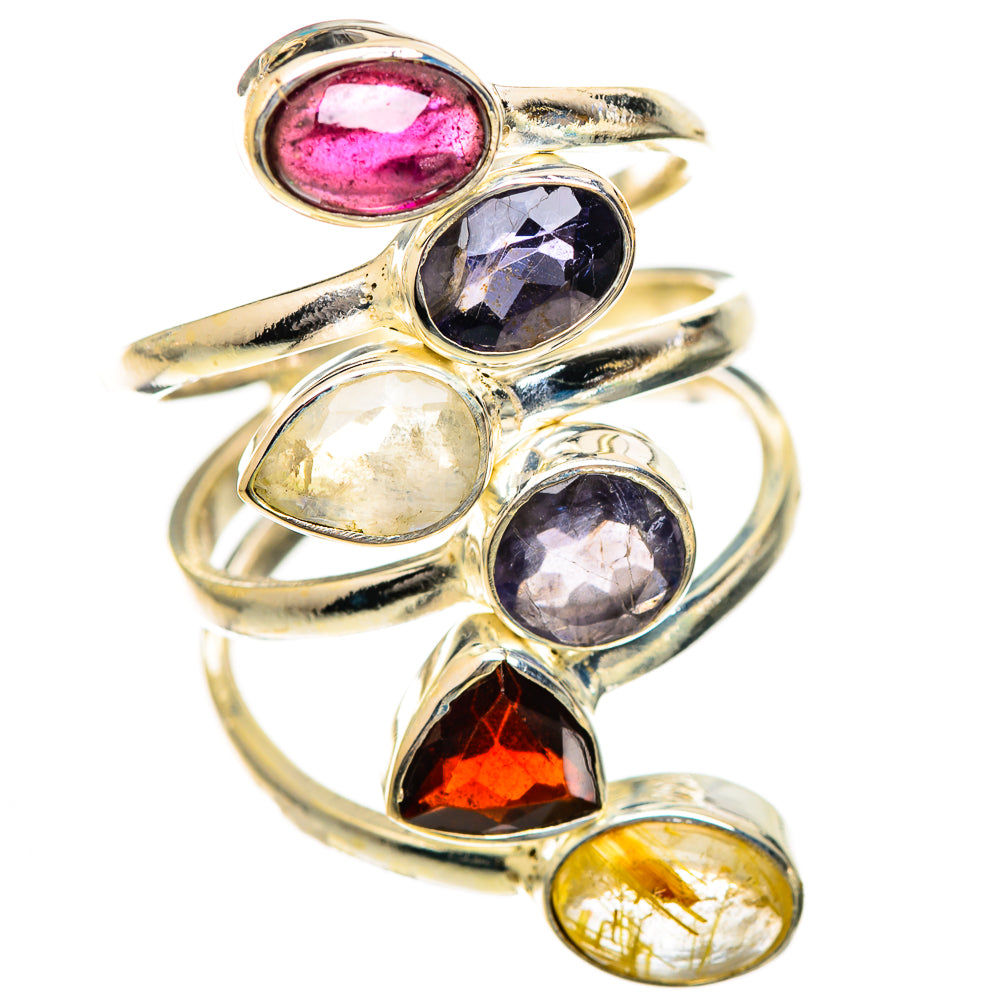 Rainbow Moonstone Rings handcrafted by Anasilvercos - RING125113 - Photo 2