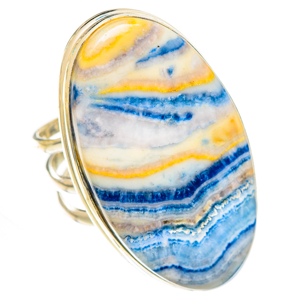 Blue Scheelite Rings handcrafted by Anasilvercos - RING125116 - Photo 2