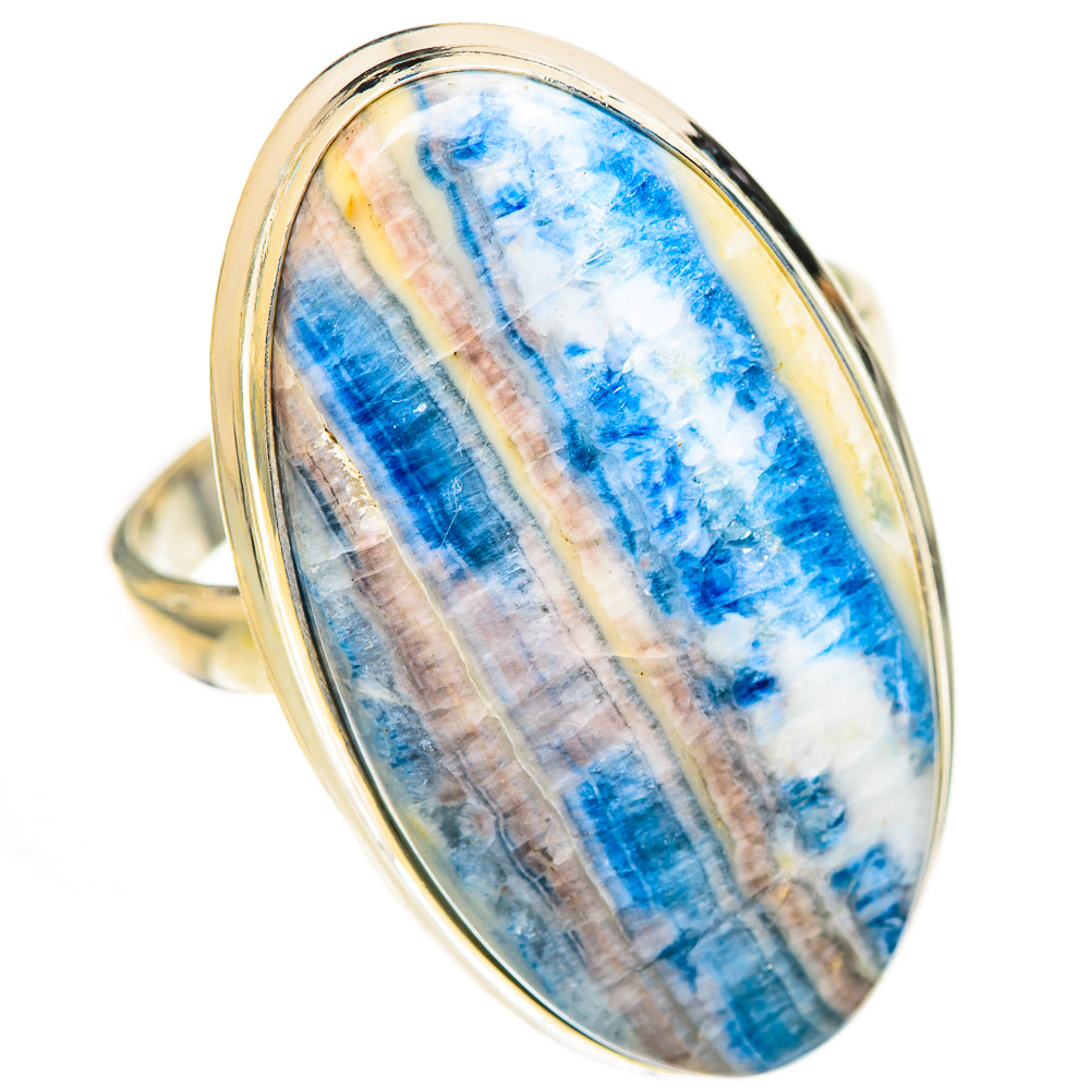 Blue Scheelite Rings handcrafted by Anasilvercos - RING125120 - Photo 2