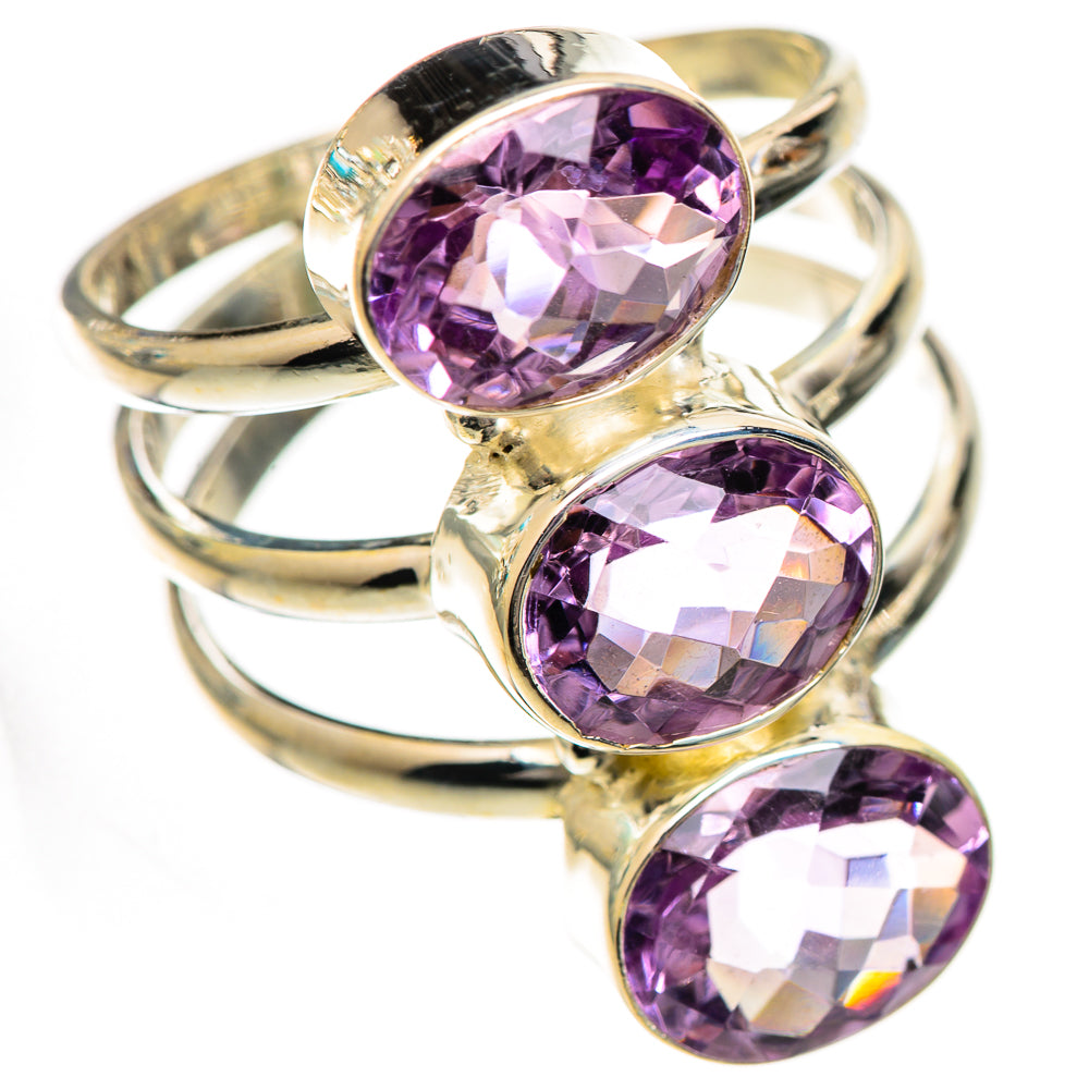 Pink Amethyst Rings handcrafted by Anasilvercos - RING125130 - Photo 2