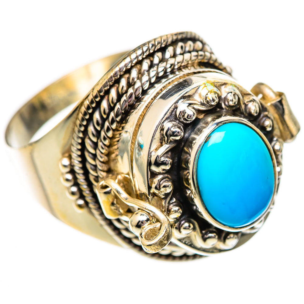 Sleeping Beauty Turquoise Rings handcrafted by Anasilvercos - RING125149 - Photo 2