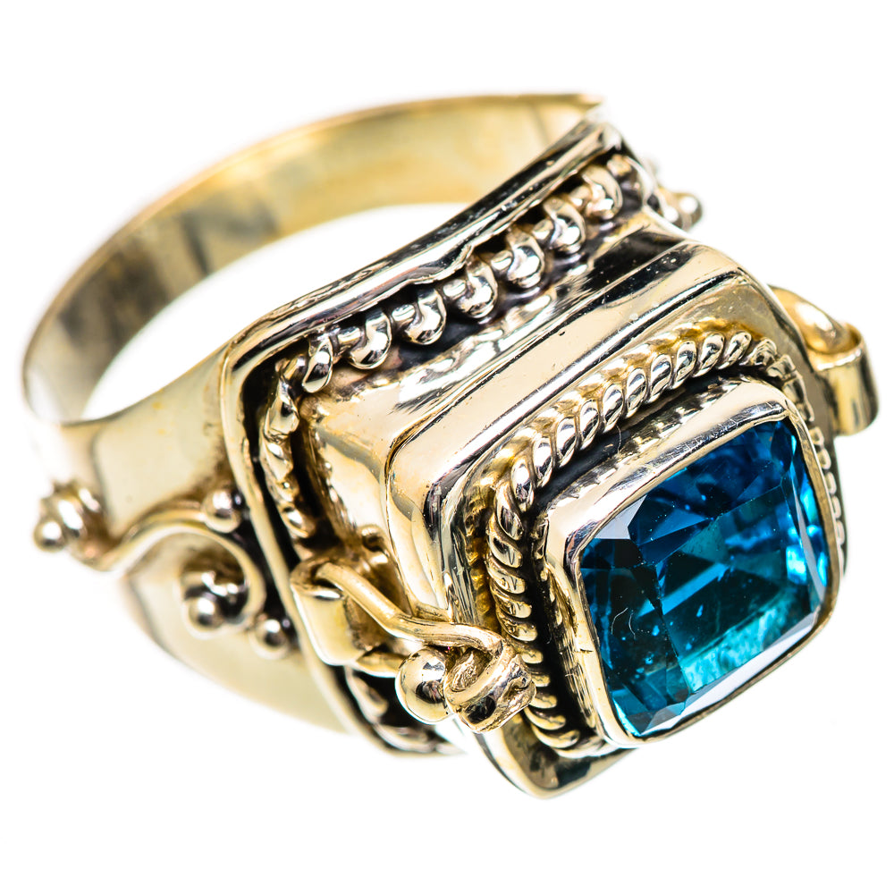 Swiss Blue Topaz Rings handcrafted by Anasilvercos - RING125181 - Photo 2