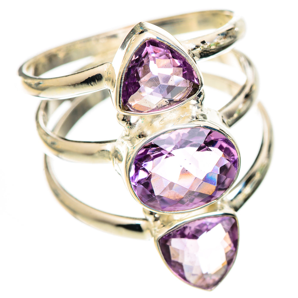 Pink Amethyst Rings handcrafted by Anasilvercos - RING125194 - Photo 2