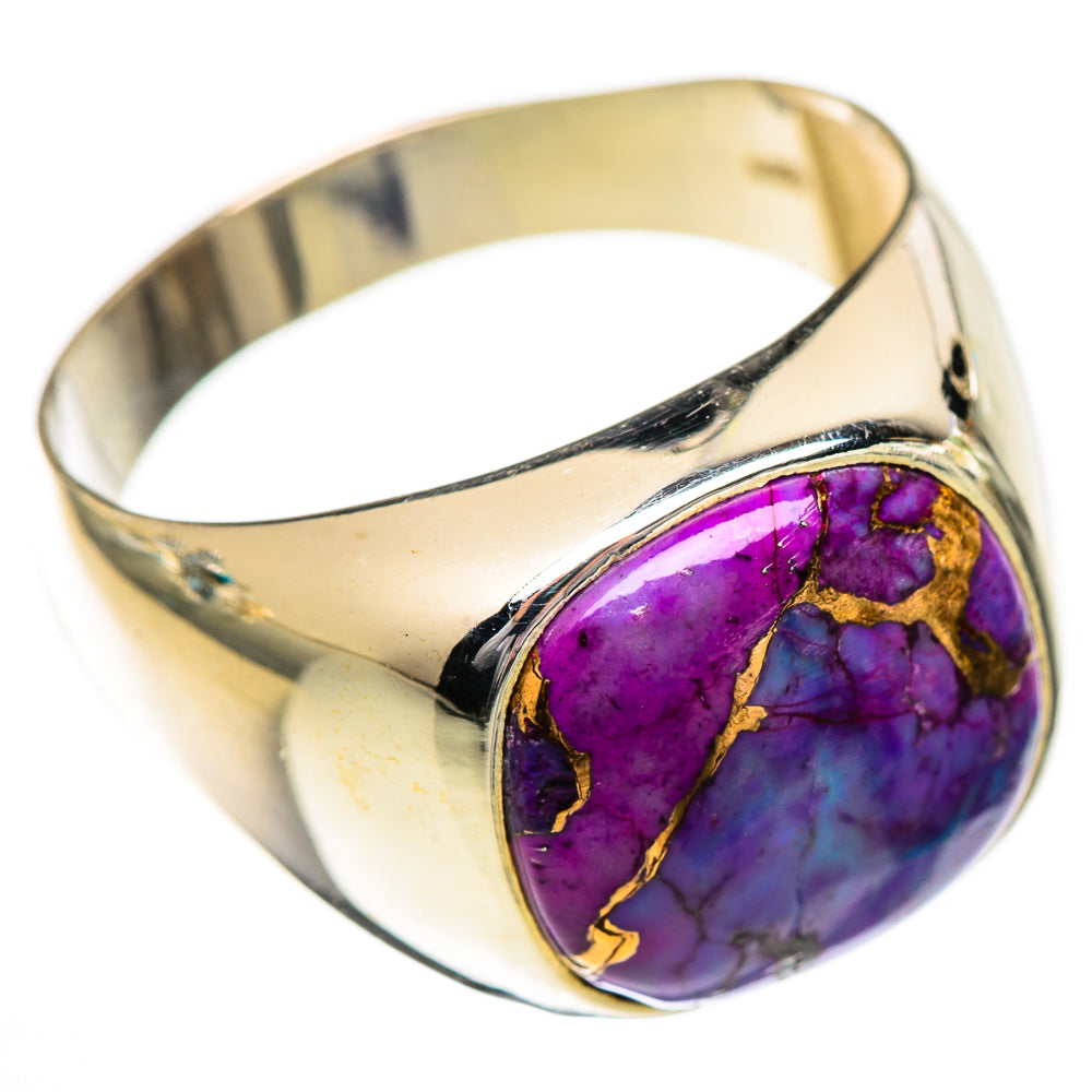 Purple Copper Composite Turquoise Rings handcrafted by Anasilvercos - RING125220 - Photo 2
