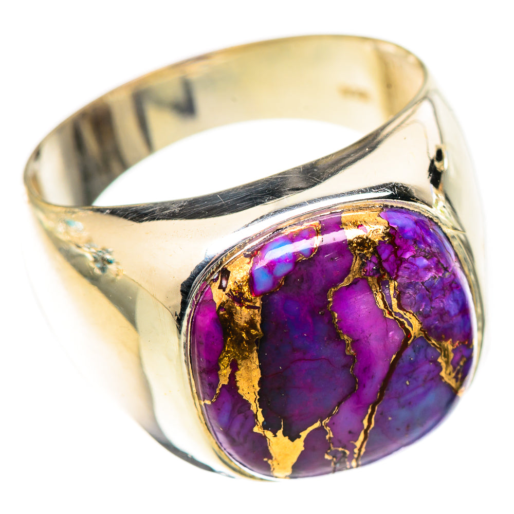 Purple Copper Composite Turquoise Rings handcrafted by Anasilvercos - RING125260 - Photo 2