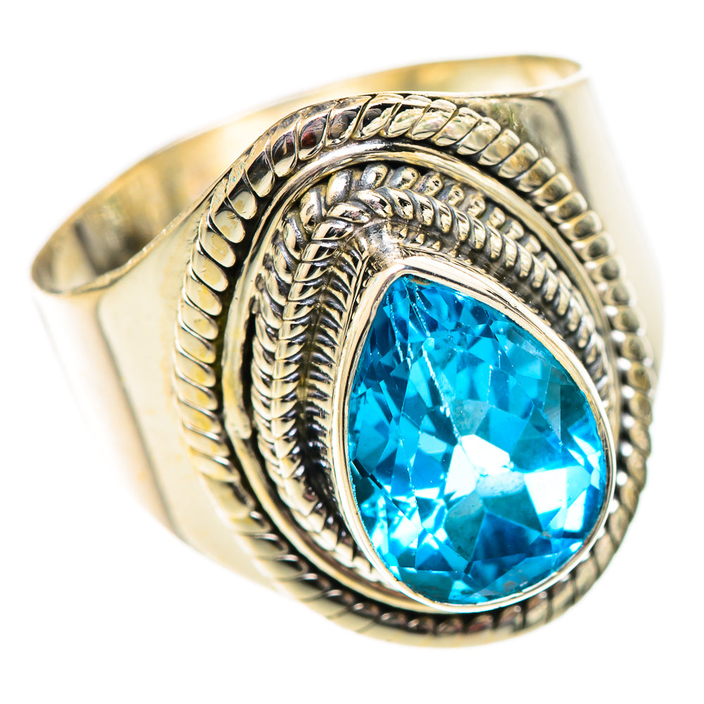 Swiss Blue Topaz Rings handcrafted by Anasilvercos - RING125269 - Photo 2