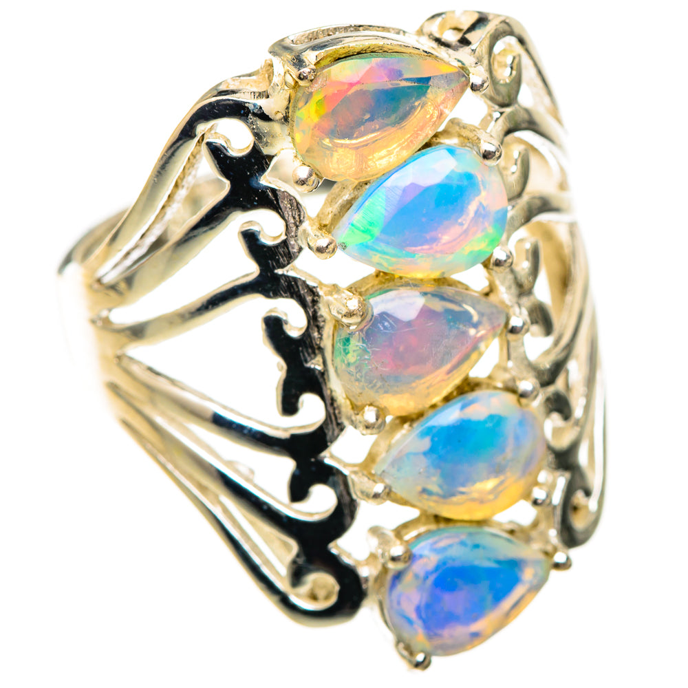 Ethiopian Opal Rings handcrafted by Anasilvercos - RING125288 - Photo 2
