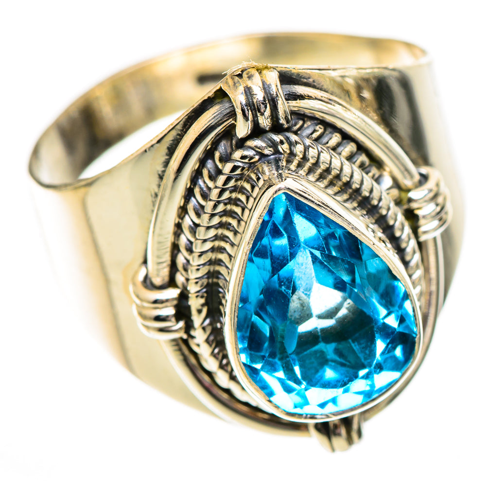 Swiss Blue Topaz Rings handcrafted by Anasilvercos - RING125290 - Photo 2