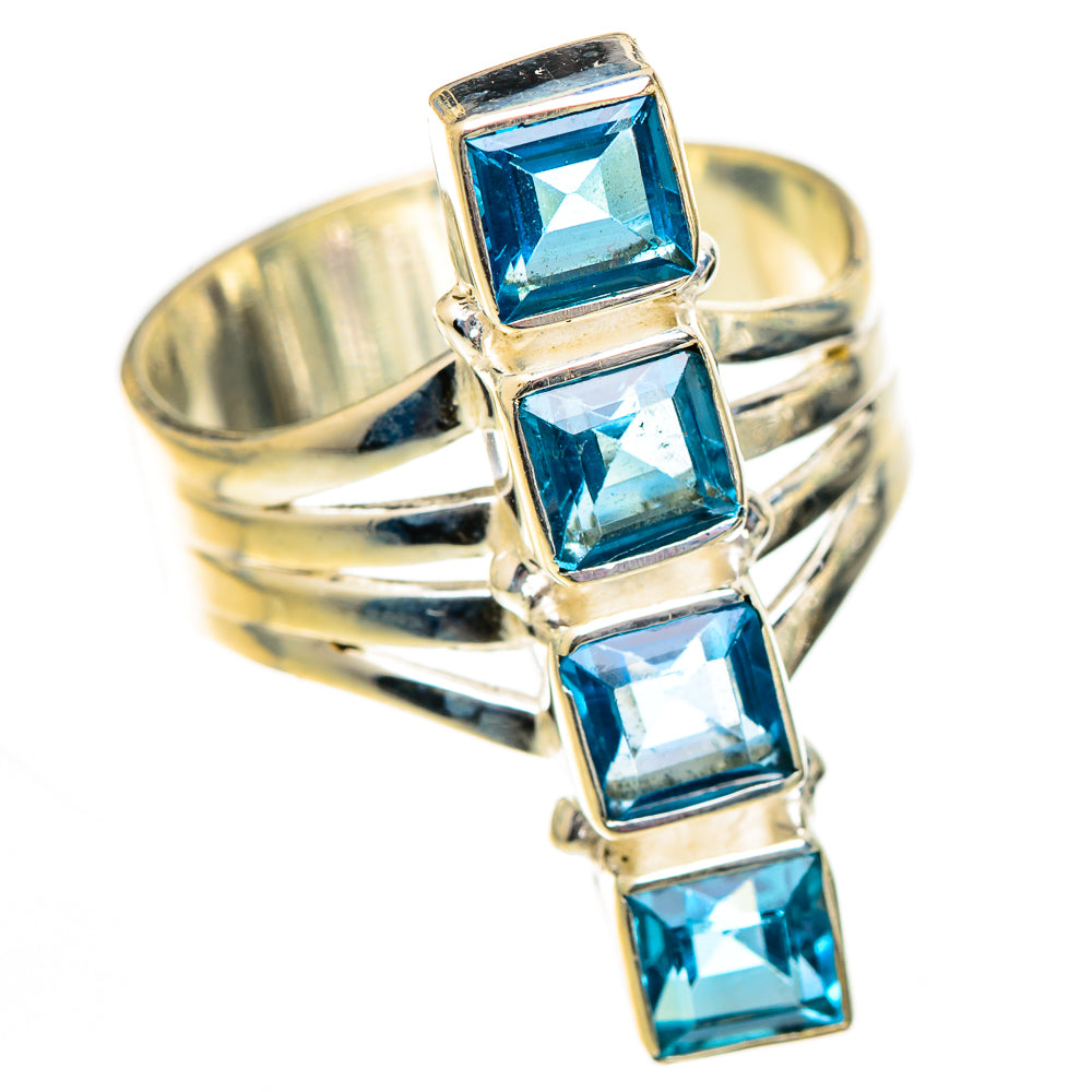 Swiss Blue Topaz Rings handcrafted by Anasilvercos - RING125295 - Photo 2