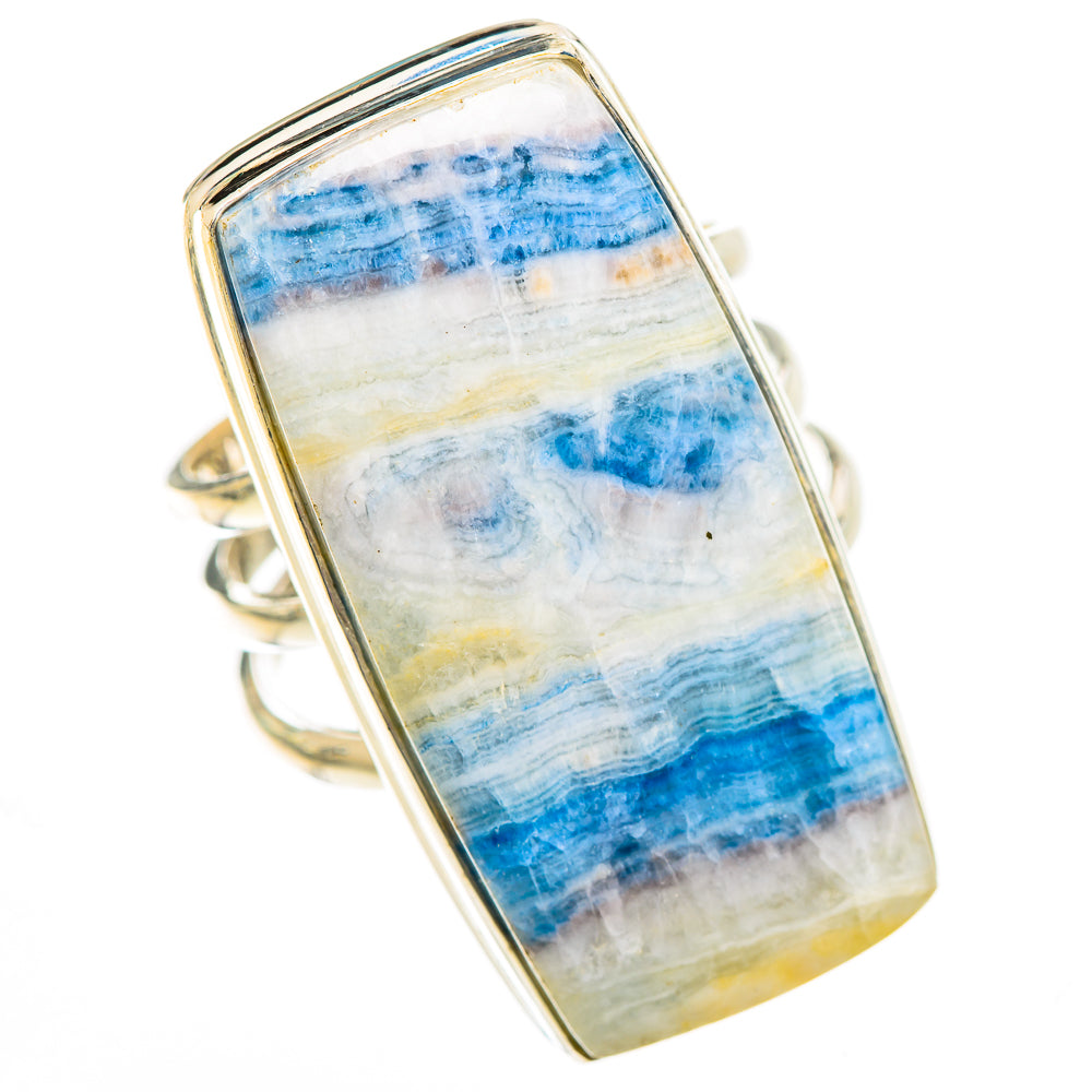 Blue Scheelite Rings handcrafted by Anasilvercos - RING125305 - Photo 2
