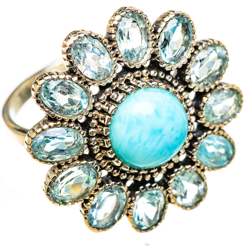 Larimar Rings handcrafted by Anasilvercos - RING125316 - Photo 2
