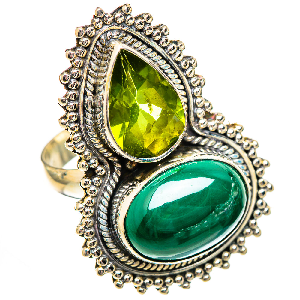 Malachite Rings handcrafted by Anasilvercos - RING125352 - Photo 2