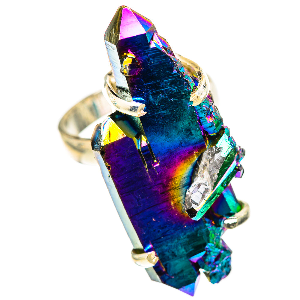 Titanium Sunshine Druzy Rings handcrafted by Anasilvercos - RING125386 - Photo 2
