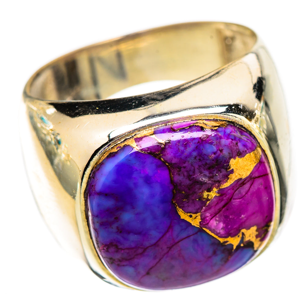 Purple Copper Composite Turquoise Rings handcrafted by Anasilvercos - RING125415 - Photo 2