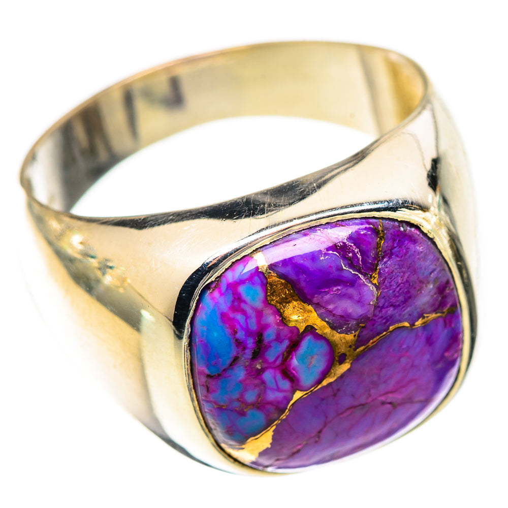Purple Copper Composite Turquoise Rings handcrafted by Anasilvercos - RING125425 - Photo 2