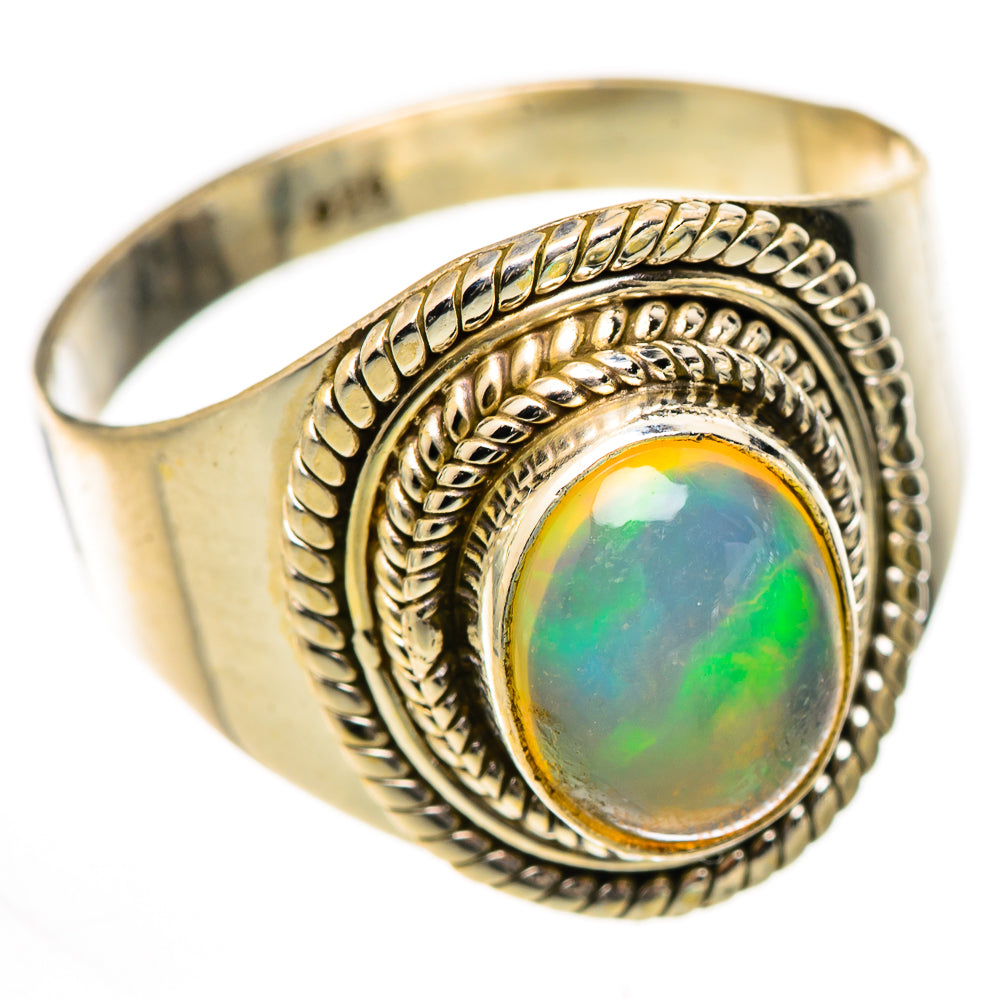 Ethiopian Opal Rings handcrafted by Anasilvercos - RING125437 - Photo 2