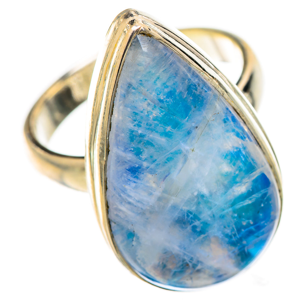 Rainbow Moonstone Rings handcrafted by Anasilvercos - RING125442 - Photo 2