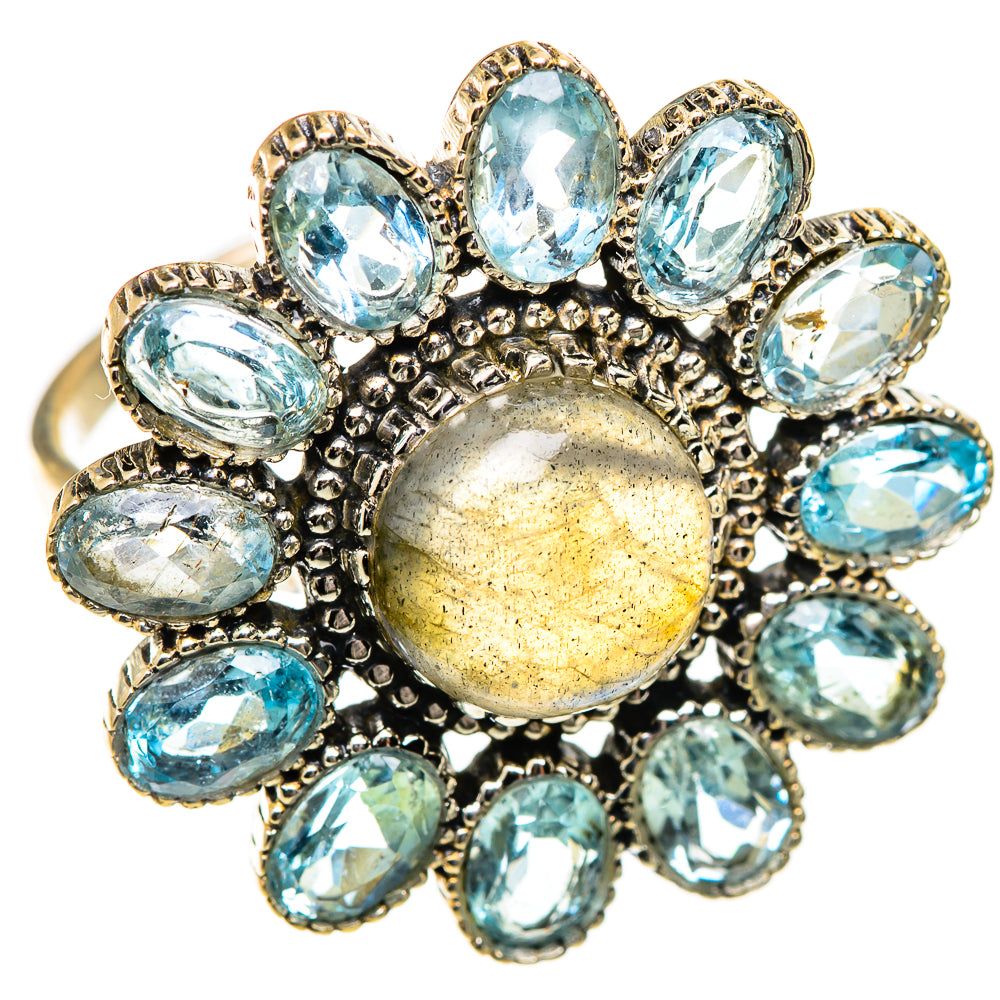 Labradorite Rings handcrafted by Anasilvercos - RING125473 - Photo 2