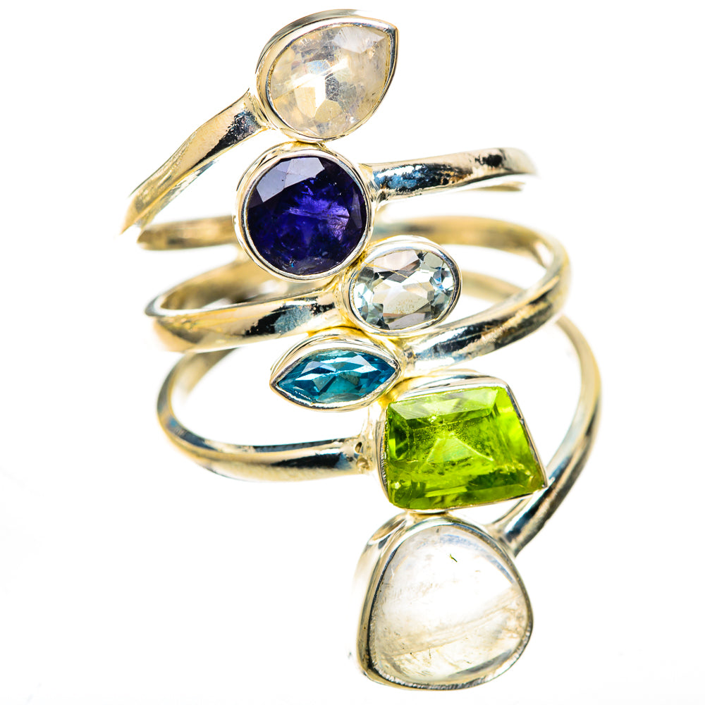Rainbow Moonstone Rings handcrafted by Anasilvercos - RING125584 - Photo 2