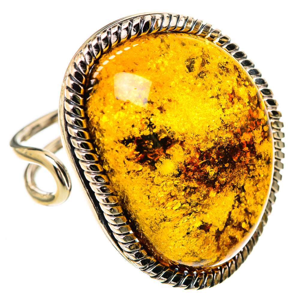 Baltic Amber Rings handcrafted by Anasilvercos - RING125663 - Photo 2