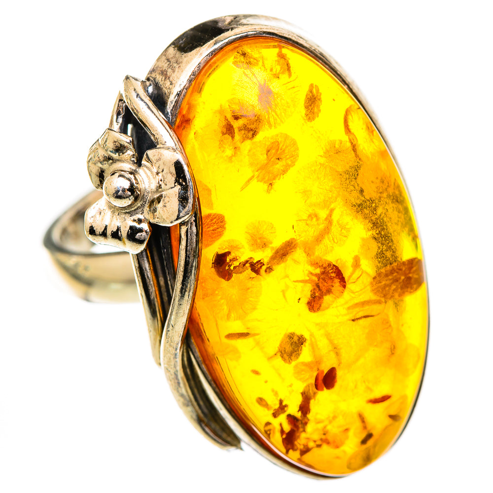 Baltic Amber Rings handcrafted by Anasilvercos - RING125683 - Photo 2