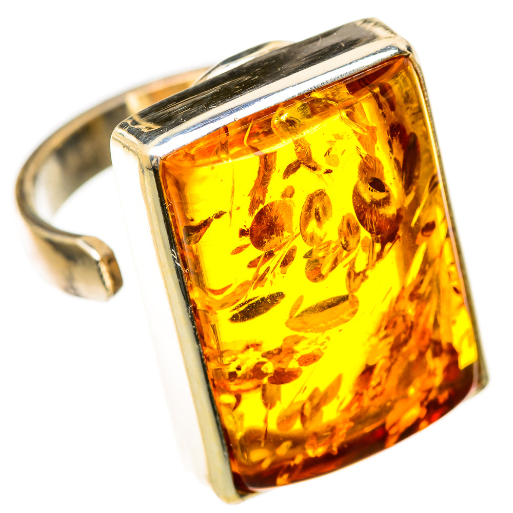 Baltic Amber Rings handcrafted by Anasilvercos - RING125684 - Photo 2