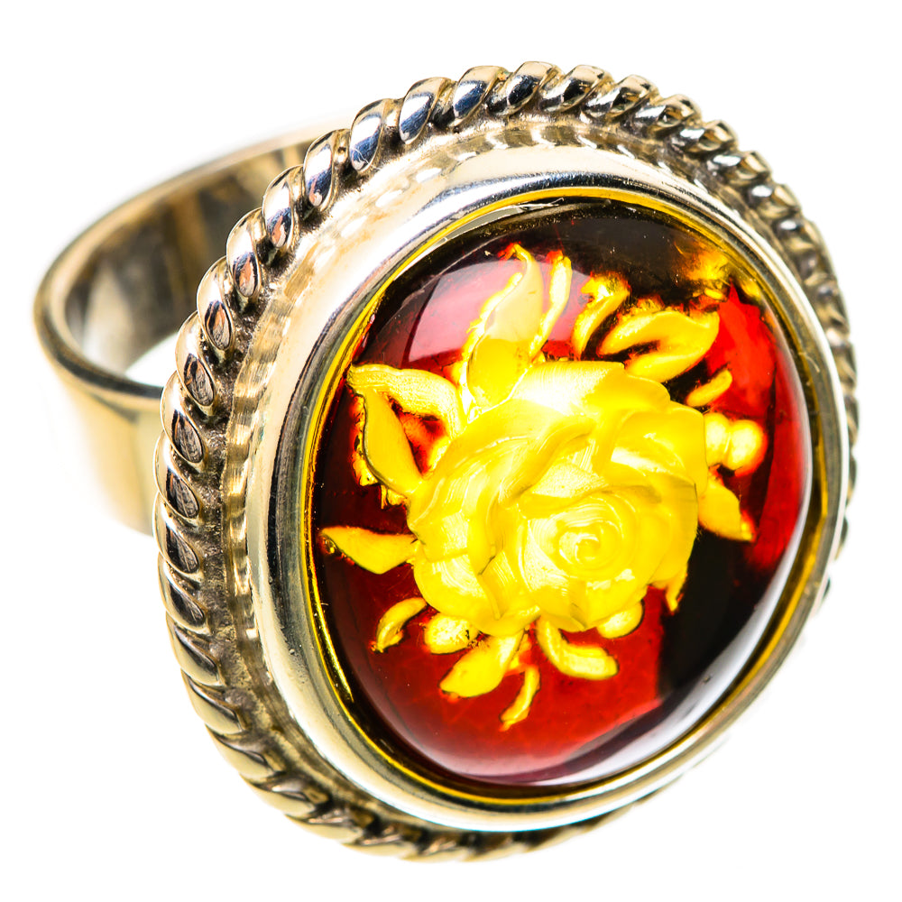 Baltic Amber Rings handcrafted by Anasilvercos - RING125695 - Photo 2
