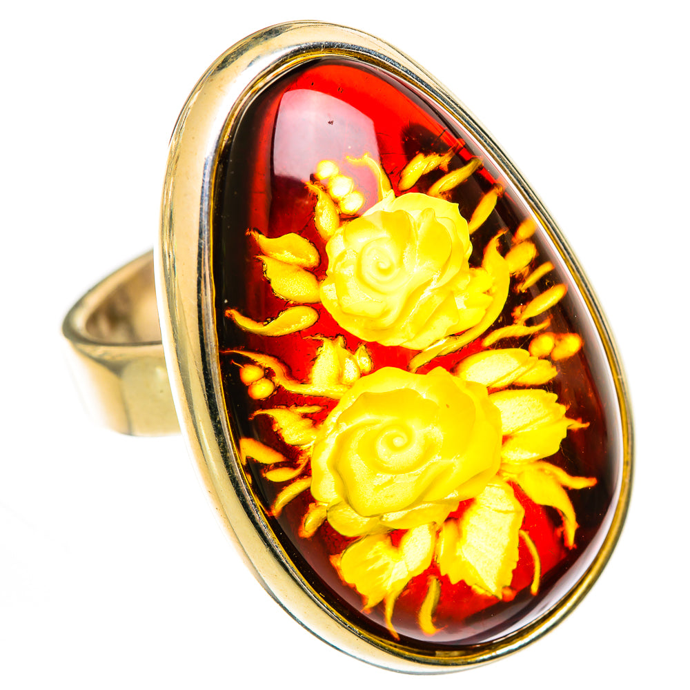 Baltic Amber Rings handcrafted by Anasilvercos - RING125696 - Photo 2
