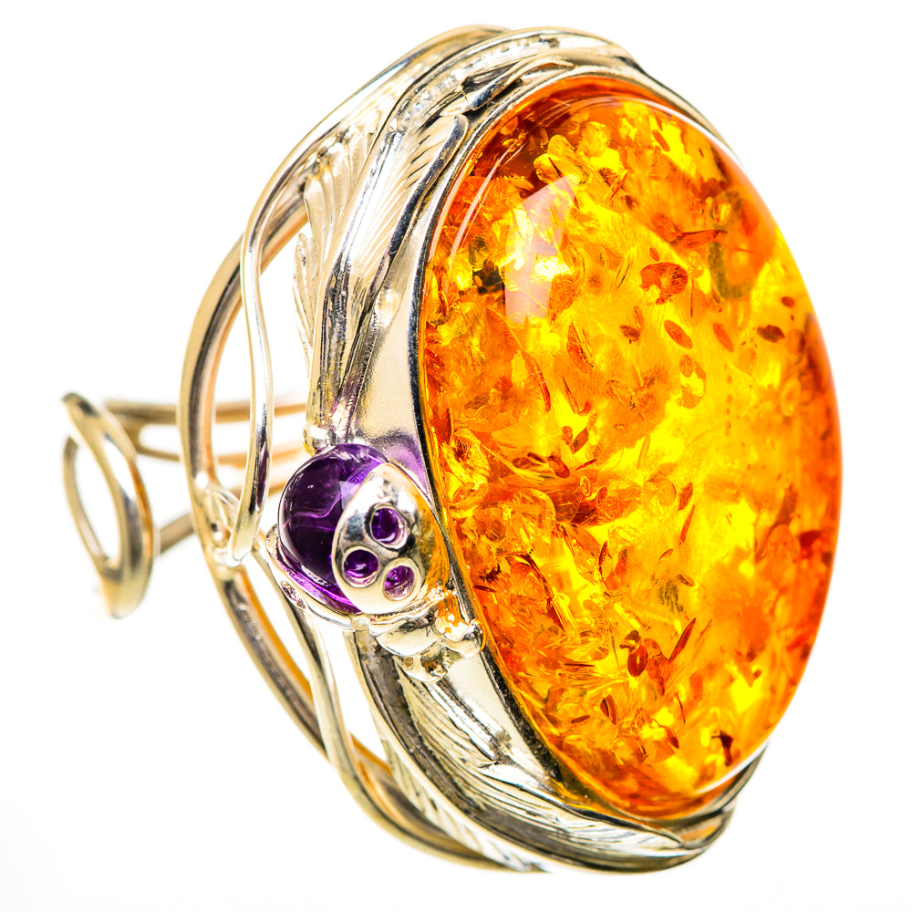 Baltic Amber Rings handcrafted by Anasilvercos - RING125707 - Photo 2