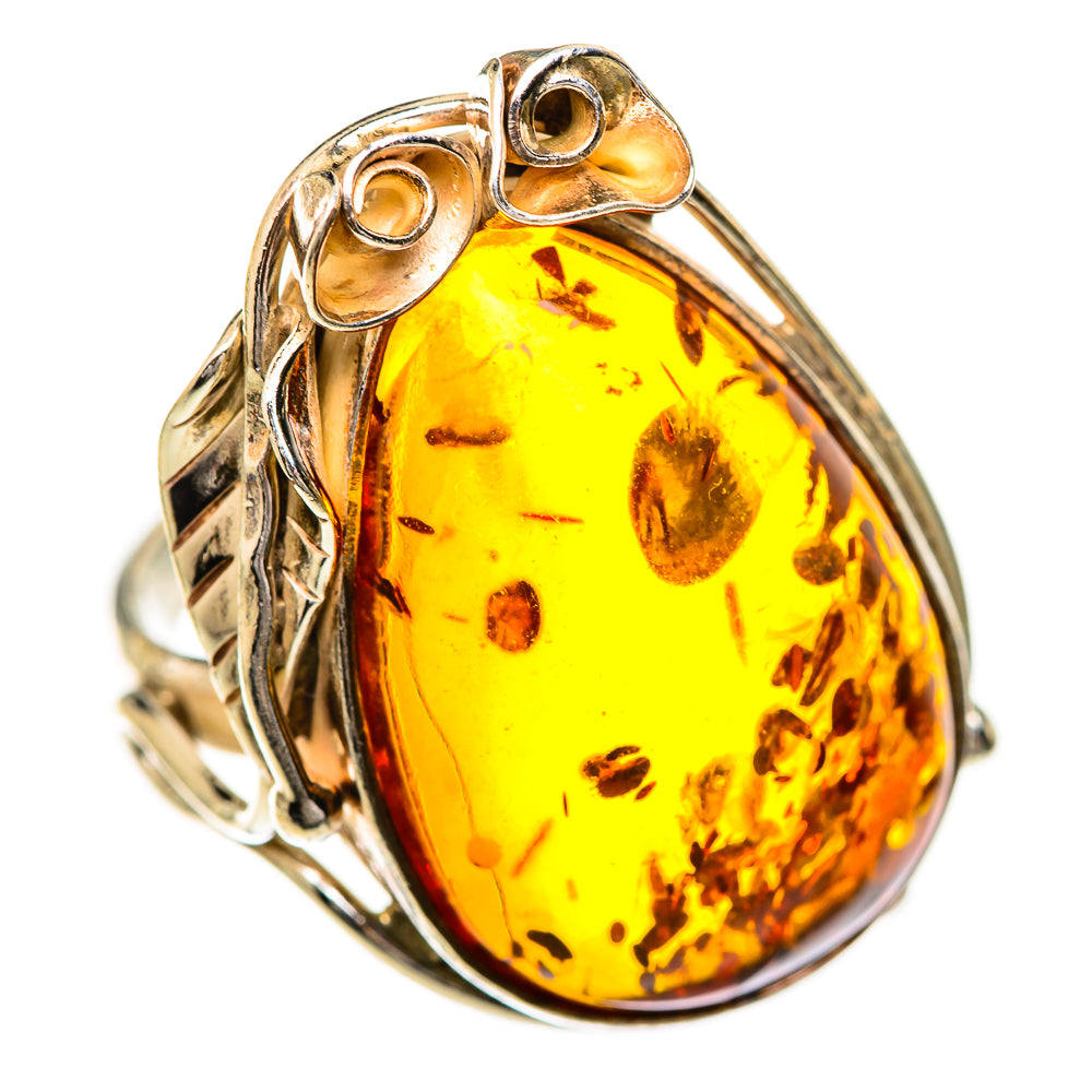 Baltic Amber Rings handcrafted by Anasilvercos - RING125739 - Photo 2