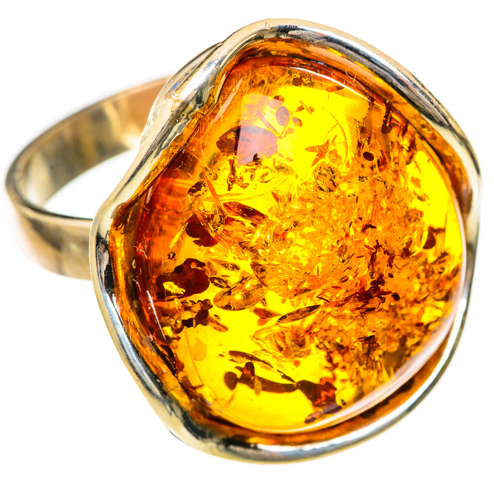 Baltic Amber Rings handcrafted by Anasilvercos - RING125757 - Photo 2