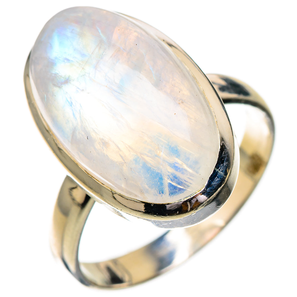Rainbow Moonstone Rings handcrafted by Anasilvercos - RING125780 - Photo 2
