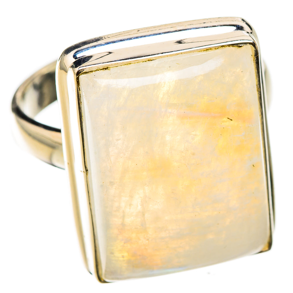 Rainbow Moonstone Rings handcrafted by Anasilvercos - RING125783 - Photo 2
