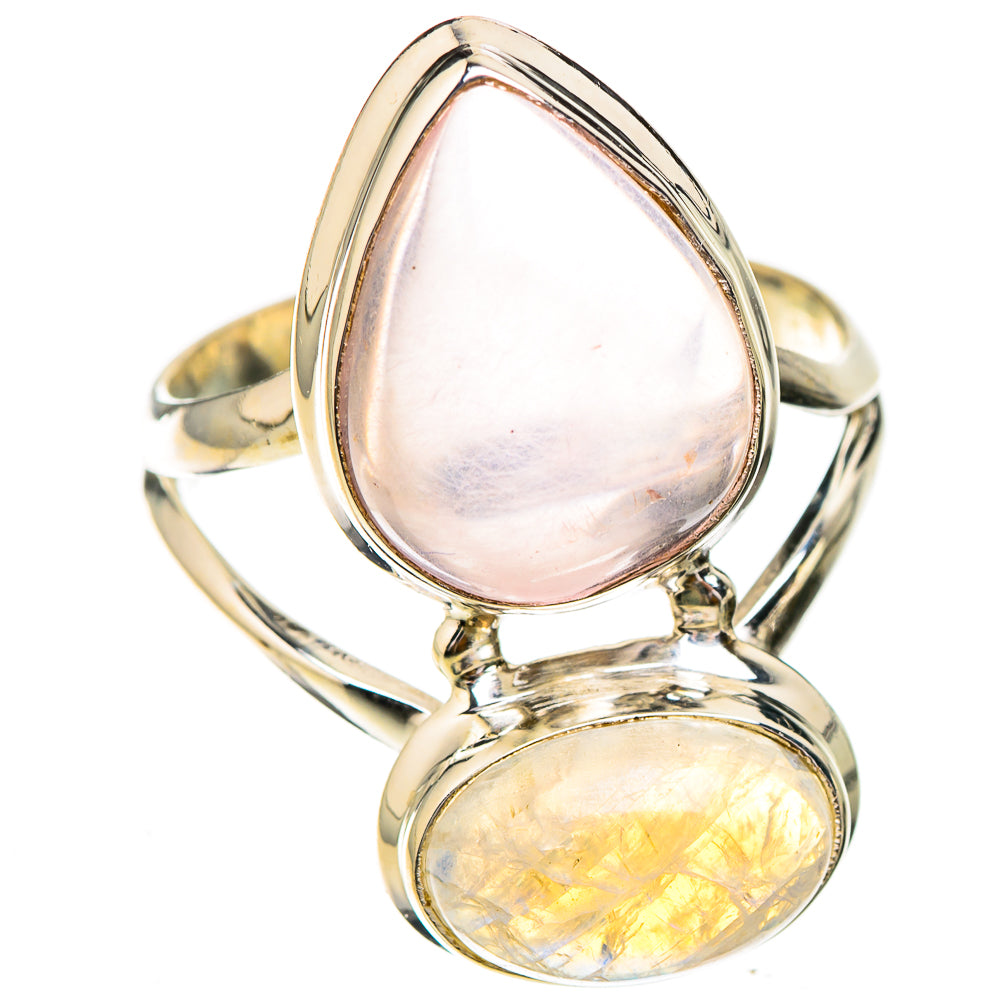 Rose Quartz Rings handcrafted by Anasilvercos - RING125828 - Photo 2