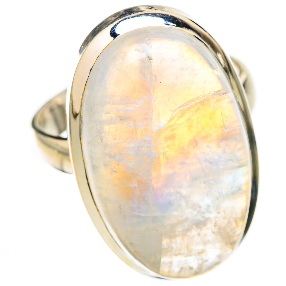 Rainbow Moonstone Rings handcrafted by Anasilvercos - RING125863 - Photo 2