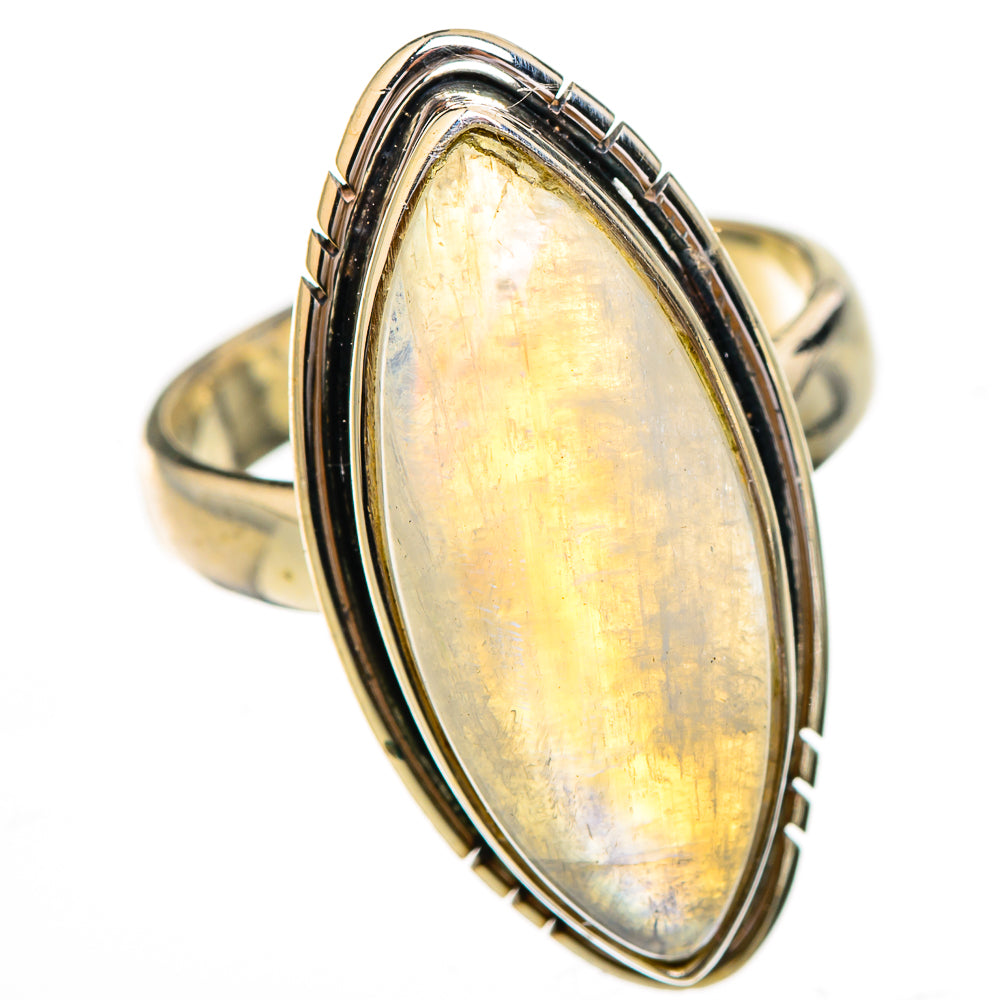 Rainbow Moonstone Rings handcrafted by Anasilvercos - RING125865 - Photo 2