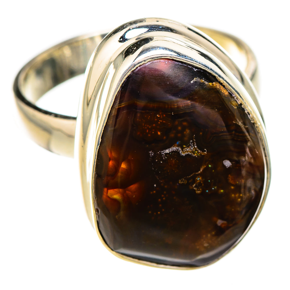 Mexican Fire Agate Rings handcrafted by Anasilvercos - RING125882 - Photo 2
