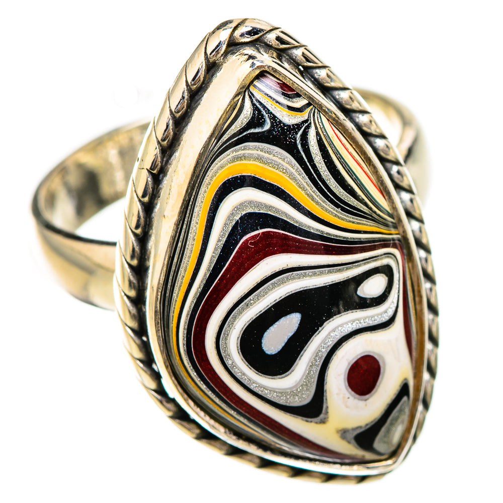 Fordite Rings handcrafted by Anasilvercos - RING125892 - Photo 2
