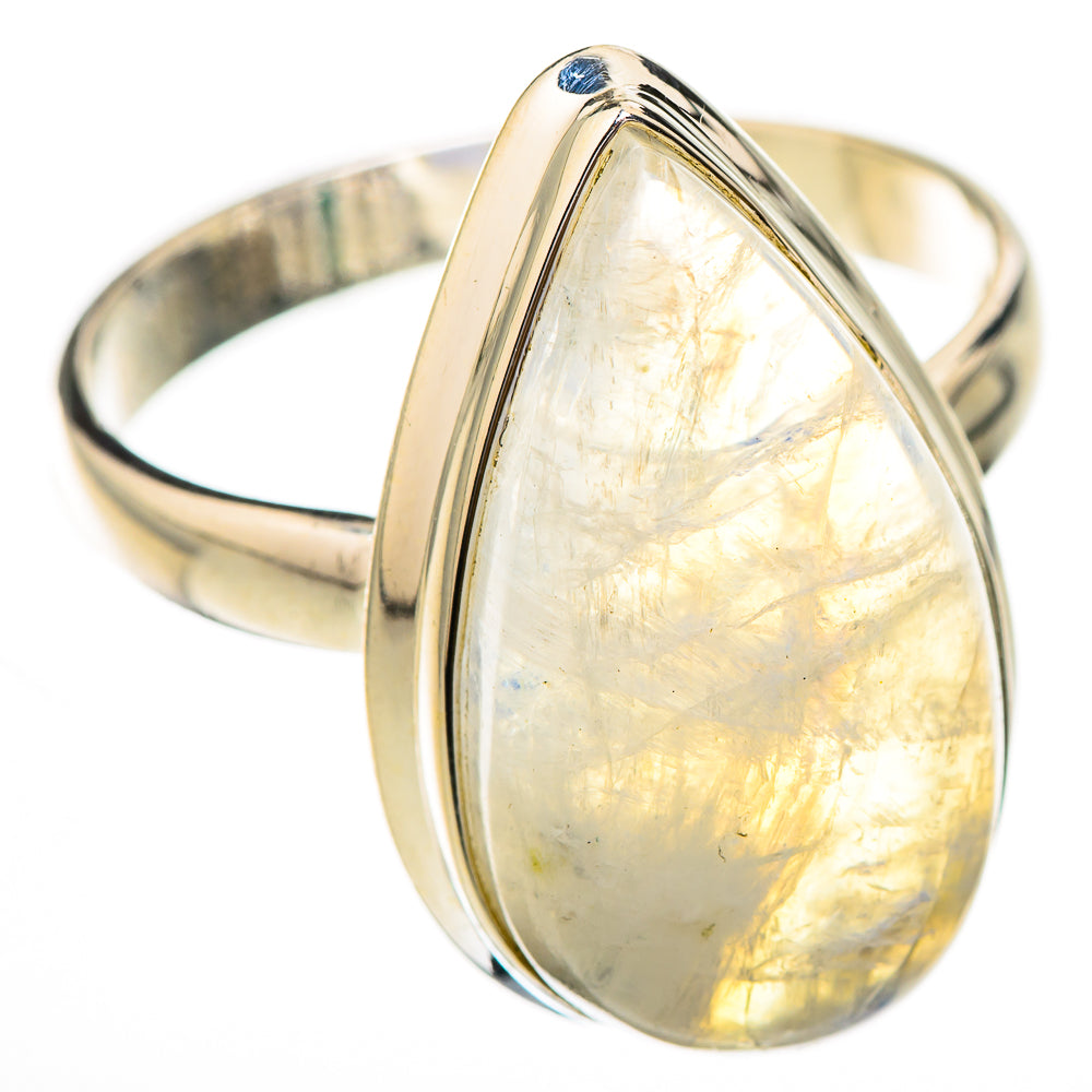 Rainbow Moonstone Rings handcrafted by Anasilvercos - RING125900 - Photo 2