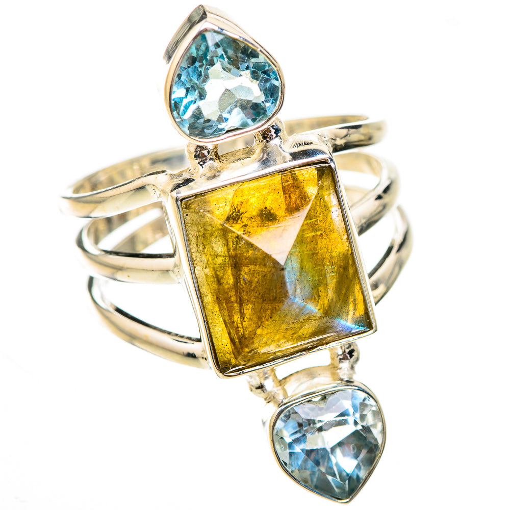 Labradorite Rings handcrafted by Anasilvercos - RING125903 - Photo 2