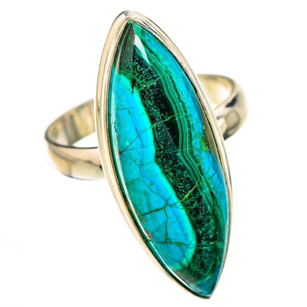 Malachite In Chrysocolla Rings handcrafted by Anasilvercos - RING125907 - Photo 2