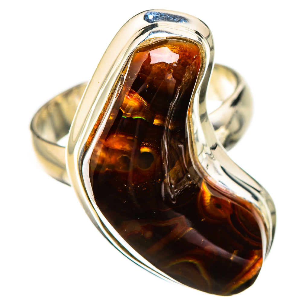 Mexican Fire Agate Rings handcrafted by Anasilvercos - RING125948 - Photo 2