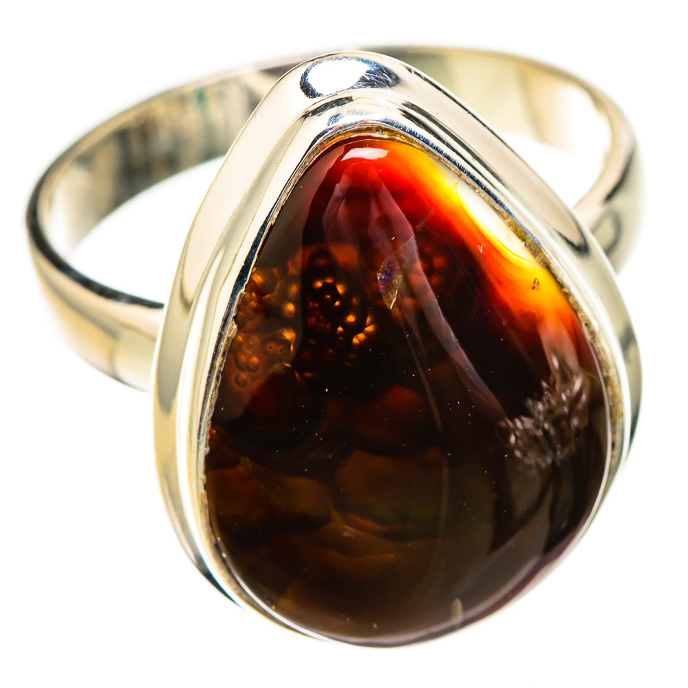 Mexican Fire Agate Rings handcrafted by Anasilvercos - RING125976 - Photo 2
