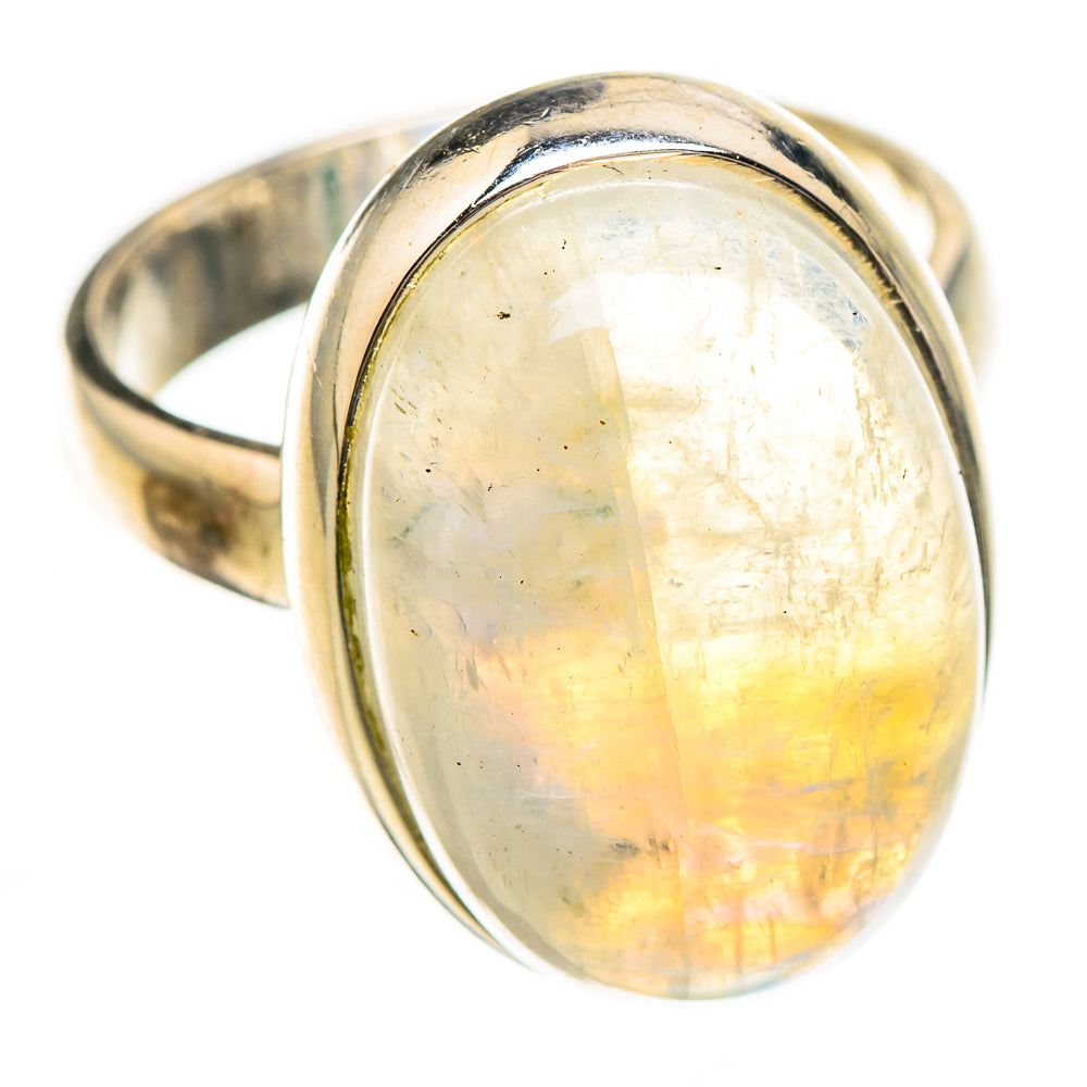 Rainbow Moonstone Rings handcrafted by Anasilvercos - RING125984 - Photo 2