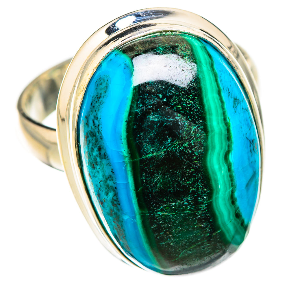 Malachite In Chrysocolla Rings handcrafted by Anasilvercos - RING125994 - Photo 2