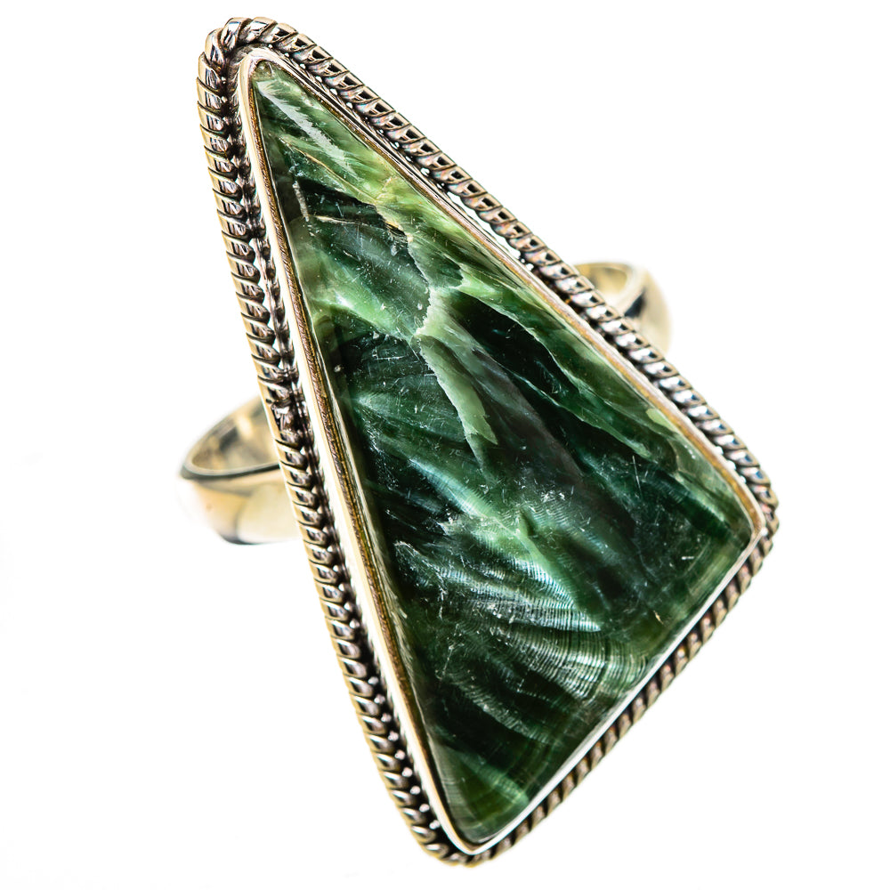Seraphinite Rings handcrafted by Anasilvercos - RING126032 - Photo 2