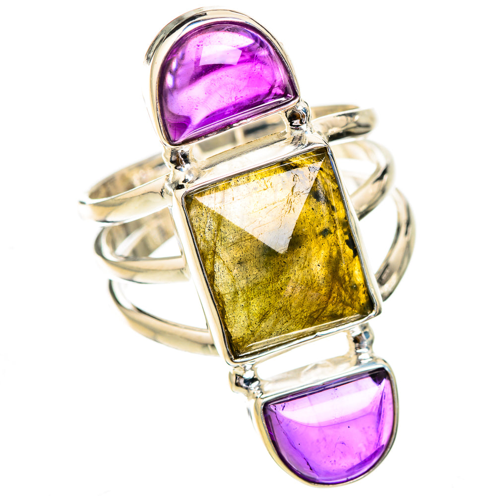 Labradorite Rings handcrafted by Anasilvercos - RING126050 - Photo 2