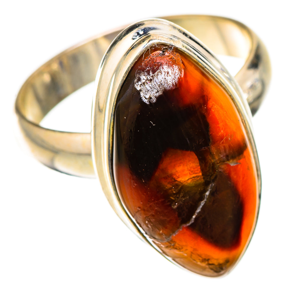 Mexican Fire Agate Rings handcrafted by Anasilvercos - RING126096 - Photo 2