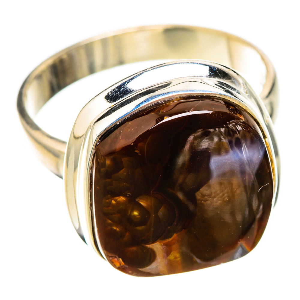 Mexican Fire Agate Rings handcrafted by Anasilvercos - RING126097 - Photo 2